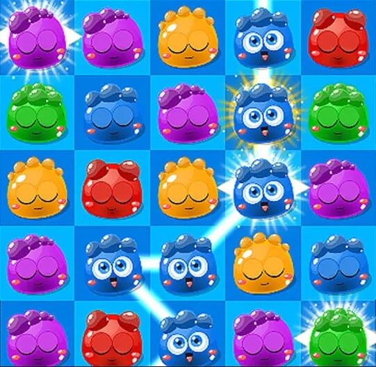 Jelly Monsters Link Puzzle