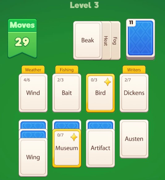 Word Deck Solitaire relaxing word card game